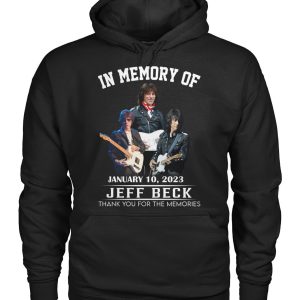 In Memory Of January 10, 2023 Jeff Beck Thank You For The Memories T-Shirt