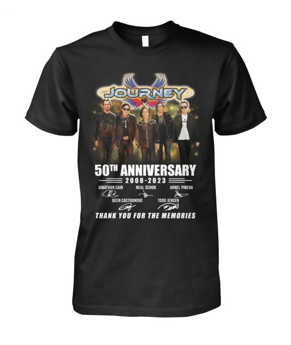 Journey 50th Anniversary 2008-2023 Thank You For The Memories Shirts