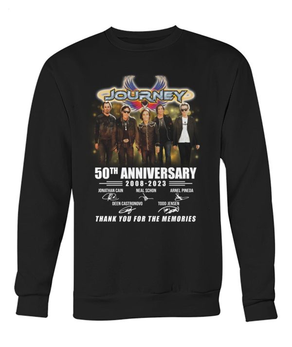 Journey 50th Anniversary 2008-2023 Thank You For The Memories Shirts