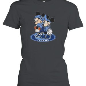 NFL Tennessee Titans Mickey Mouse And Minnie Mouse T-Shirt