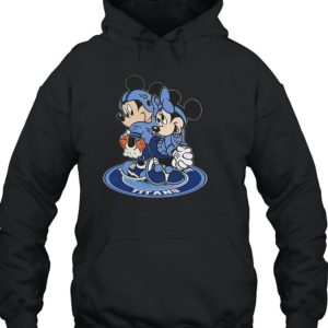 NFL Tennessee Titans Mickey Mouse And Minnie Mouse T-Shirt