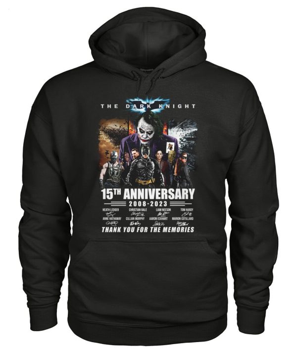 The Dark Knight 15th Anniversary 2008 – 2023 Thank You For The Memories T-Shirt