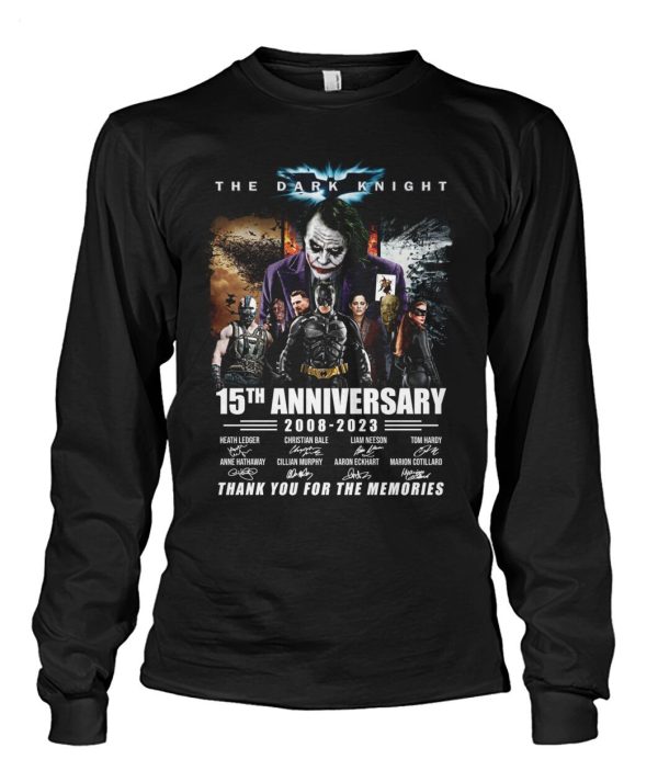 The Dark Knight 15th Anniversary 2008 – 2023 Thank You For The Memories T-Shirt