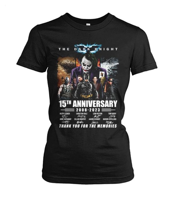 The Dark Knight 15th Anniversary 2008 – 2023 Thank You For The Memories T-Shirt