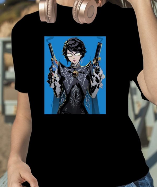 Blue Design Smashing Bayonetta T-Shirt