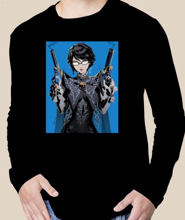 Blue Design Smashing Bayonetta T-Shirt