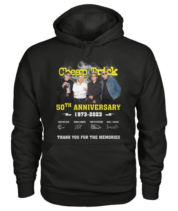 Cheap Trick 50th Anniversary 1973 – 2023 Thank You For The Memories T-Shirt