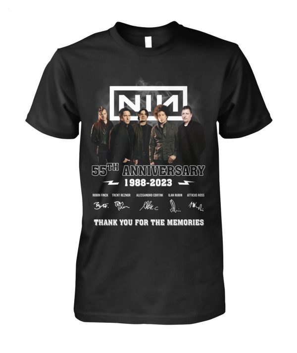 Nine Inch Nails 55th Anniversary 1988 – 2023 Thank You For The Memories T-Shirt