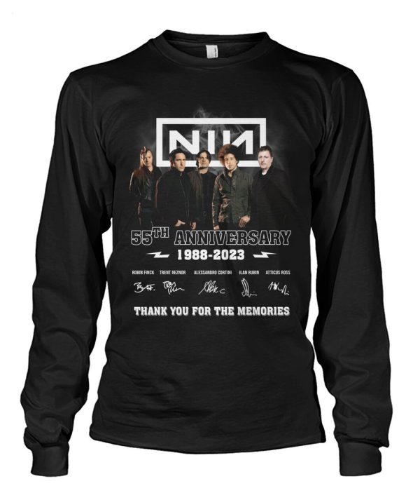 Nine Inch Nails 55th Anniversary 1988 – 2023 Thank You For The Memories T-Shirt