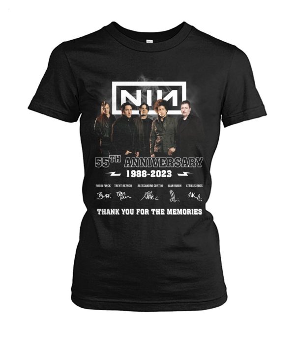 Nine Inch Nails 55th Anniversary 1988 – 2023 Thank You For The Memories T-Shirt