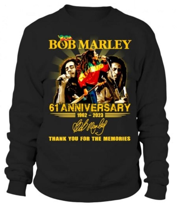Bob Marley 61st Anniversary Thank You For The Memories T-Shirt