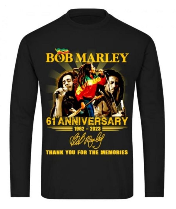 Bob Marley 61st Anniversary Thank You For The Memories T-Shirt
