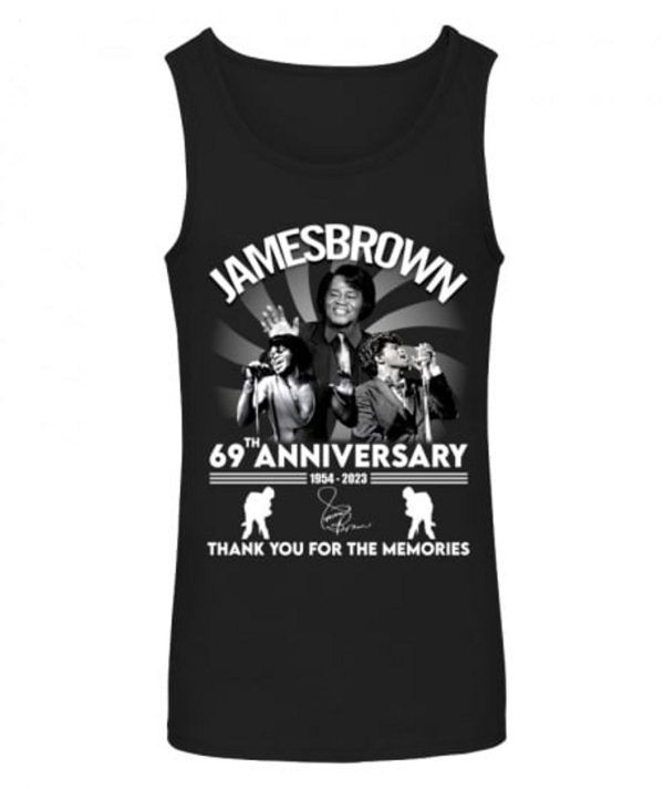 James Brown 69th Anniversary 1954 – 2023 Thank You For The Memories T-Shirt