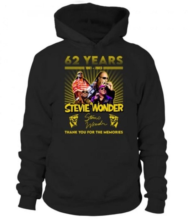 Stevie Wonder 62 Years Of 1961 – 2023 Thank You For The Memories T-Shirt