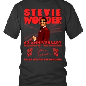 Stevie Wonder 62nd Anniversary 1961 – 2023 Thank You For The Memories T-Shirt