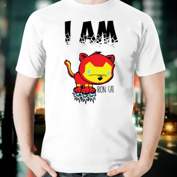 I Am Iron Cat Iron Man Parody Marvel T-Shirt