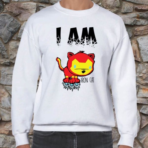 I Am Iron Cat Iron Man Parody Marvel T-Shirt