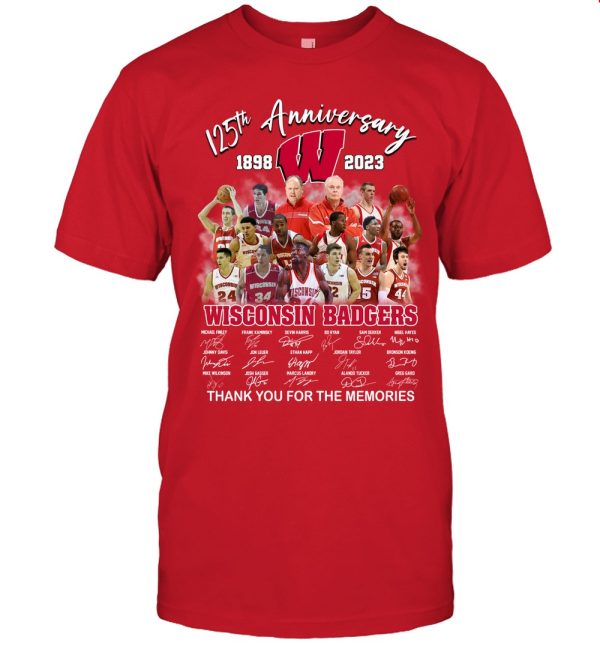 125th Anniversary 1898 – 2023 Wisconsin Badgers T-Shirt