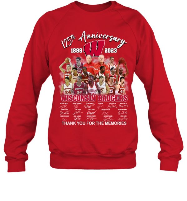 125th Anniversary 1898 – 2023 Wisconsin Badgers T-Shirt