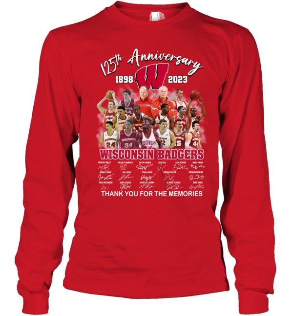 125th Anniversary 1898 – 2023 Wisconsin Badgers T-Shirt