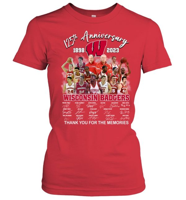 125th Anniversary 1898 – 2023 Wisconsin Badgers T-Shirt