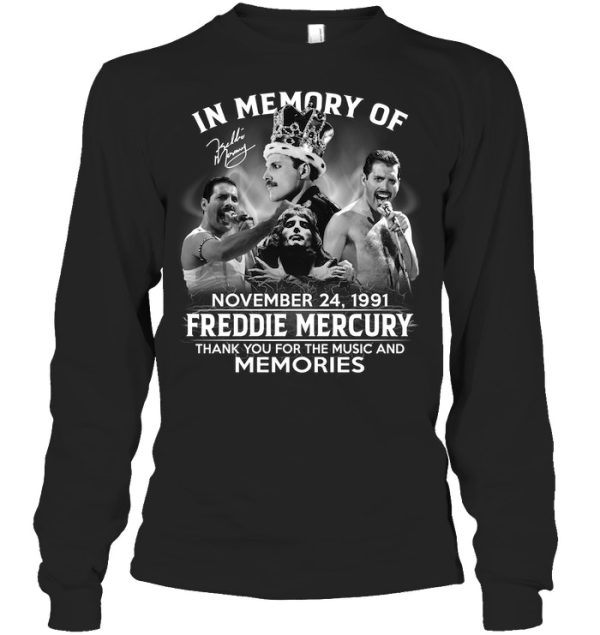 In Memory Of November 24, 1991 – Freddie Mercury T-Shirt