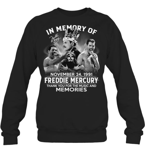 In Memory Of November 24, 1991 – Freddie Mercury T-Shirt