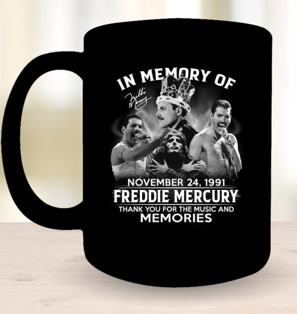 In Memory Of November 24, 1991 – Freddie Mercury T-Shirt