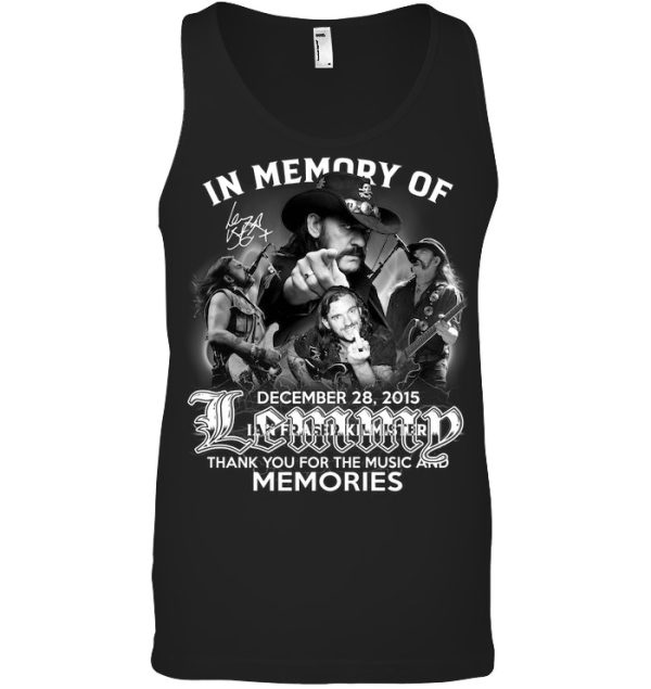 In Memory Of December 28, 2015 Lemmy T-Shirt