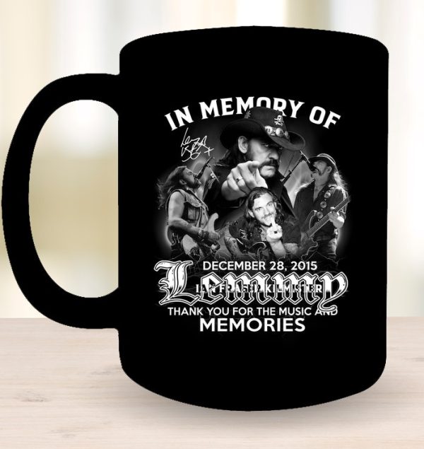 In Memory Of December 28, 2015 Lemmy T-Shirt