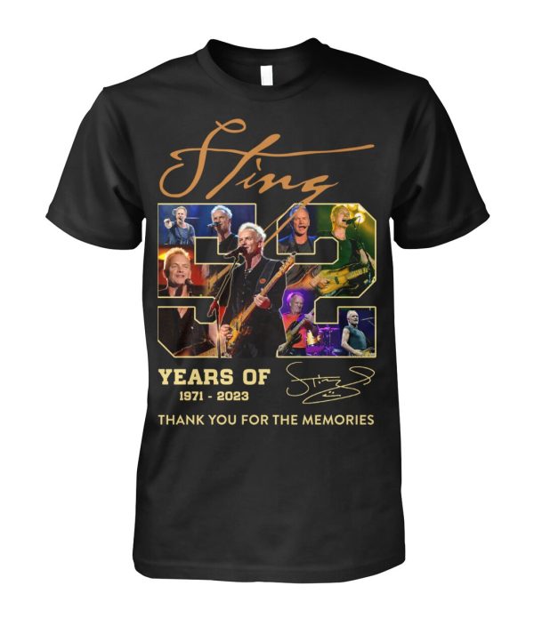 Sting 52 Years Of 1971-2023 T-Shirt