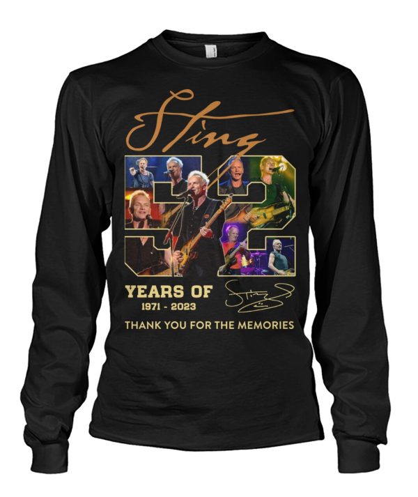 Sting 52 Years Of 1971-2023 T-Shirt