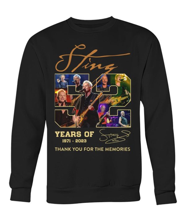 Sting 52 Years Of 1971-2023 T-Shirt