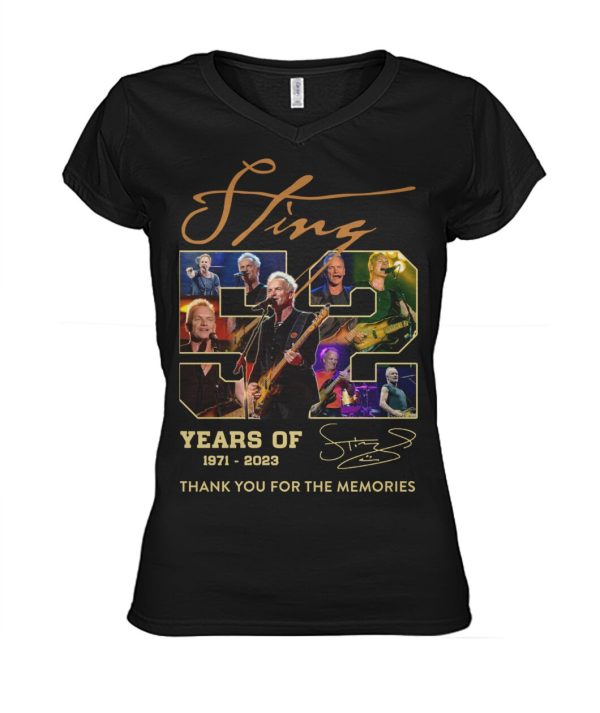 Sting 52 Years Of 1971-2023 T-Shirt