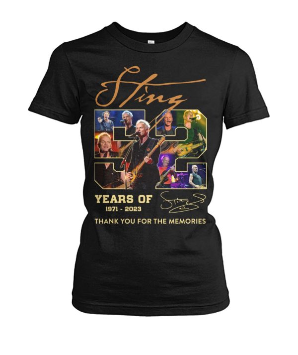 Sting 52 Years Of 1971-2023 T-Shirt