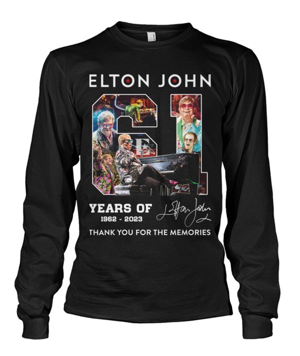 Elton John 61 Years Of 1962-2023 T-Shirt