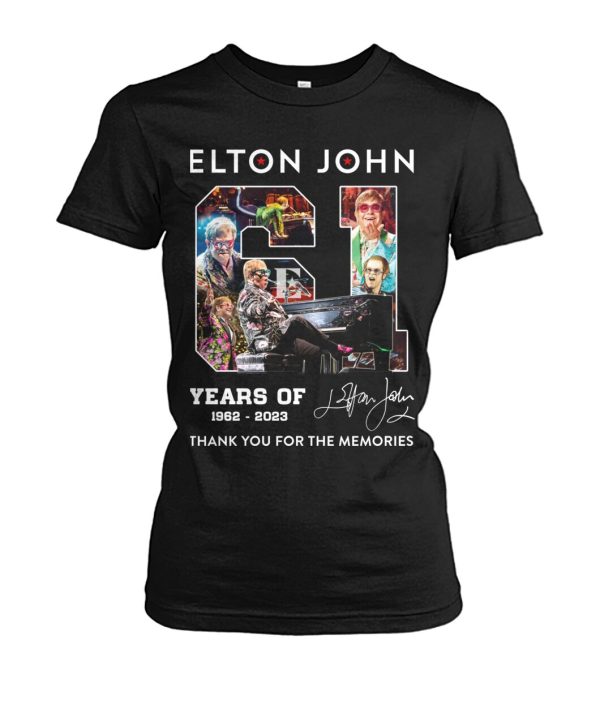 Elton John 61 Years Of 1962-2023 T-Shirt