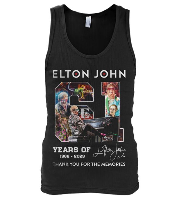 Elton John 61 Years Of 1962-2023 T-Shirt