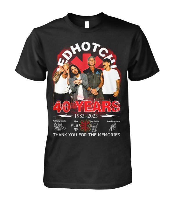 Red Hot Chili Peppers 40 Years Of 1983-2023 T-Shirt