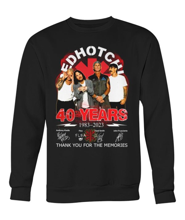 Red Hot Chili Peppers 40 Years Of 1983-2023 T-Shirt