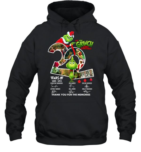 How The Grinch Stole Christmas 22 Years Of 2000-2022  T-Shirt