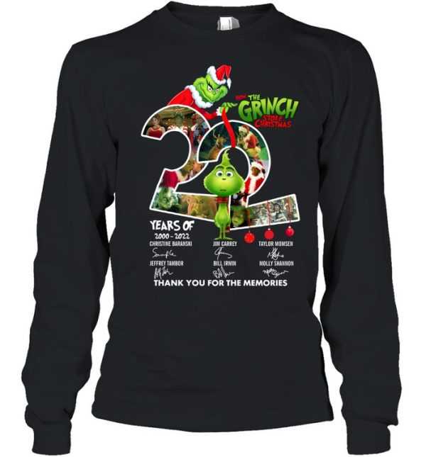 How The Grinch Stole Christmas 22 Years Of 2000-2022  T-Shirt