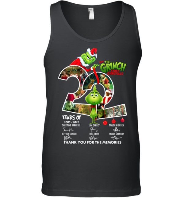 How The Grinch Stole Christmas 22 Years Of 2000-2022  T-Shirt