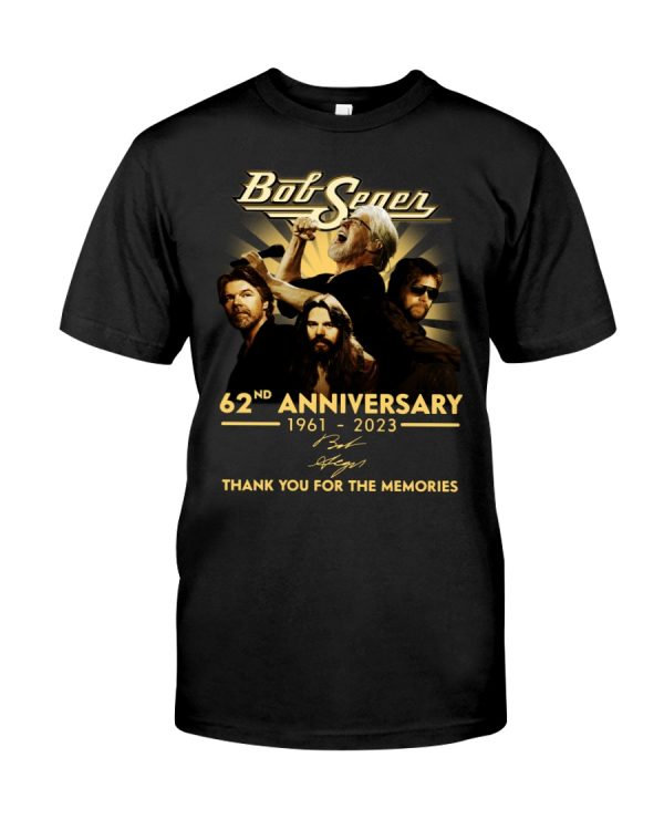 Bob Seger 62nd Anniversary 1961 – 2023 T-Shirt