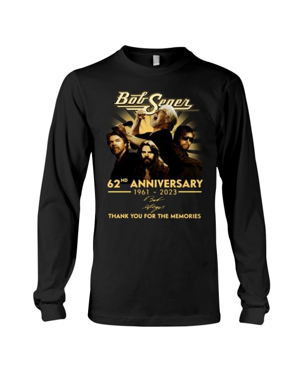 Bob Seger 62nd Anniversary 1961 – 2023 T-Shirt