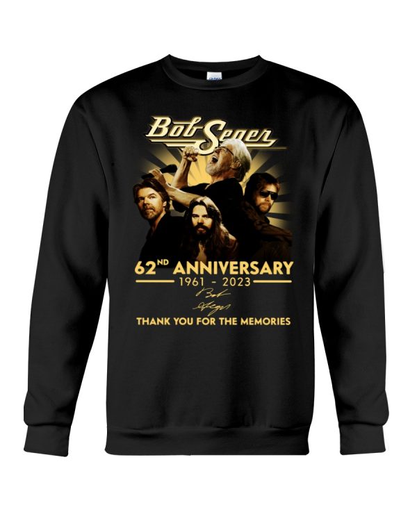 Bob Seger 62nd Anniversary 1961 – 2023 T-Shirt