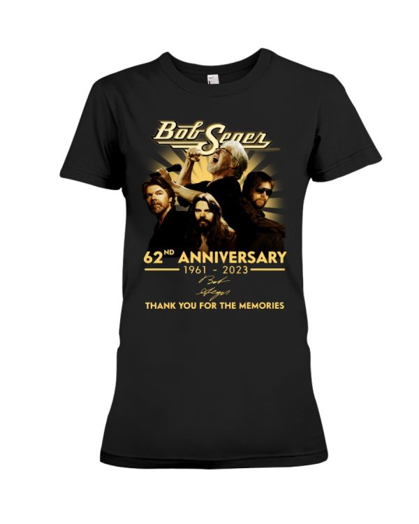 Bob Seger 62nd Anniversary 1961 – 2023 T-Shirt