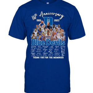 118th Anniversary 1905 – 2023 Blue Devils T-Shirt