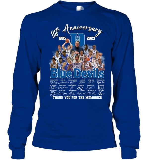 118th Anniversary 1905 – 2023 Blue Devils T-Shirt