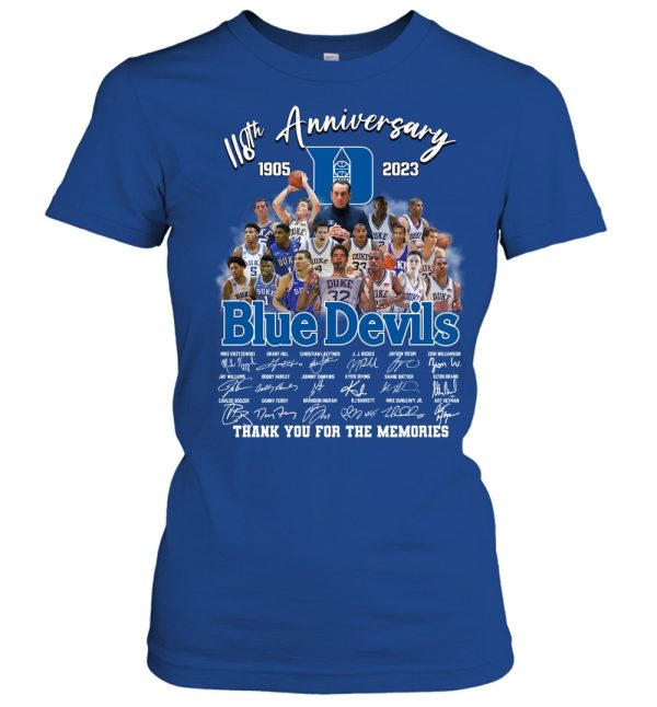 118th Anniversary 1905 – 2023 Blue Devils T-Shirt